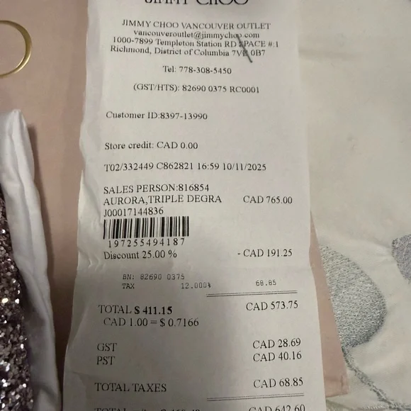 Jimmy Choo Aurora, triple degra- Glitter Heels in Silver and Pink 36 - Picture 4 of 4